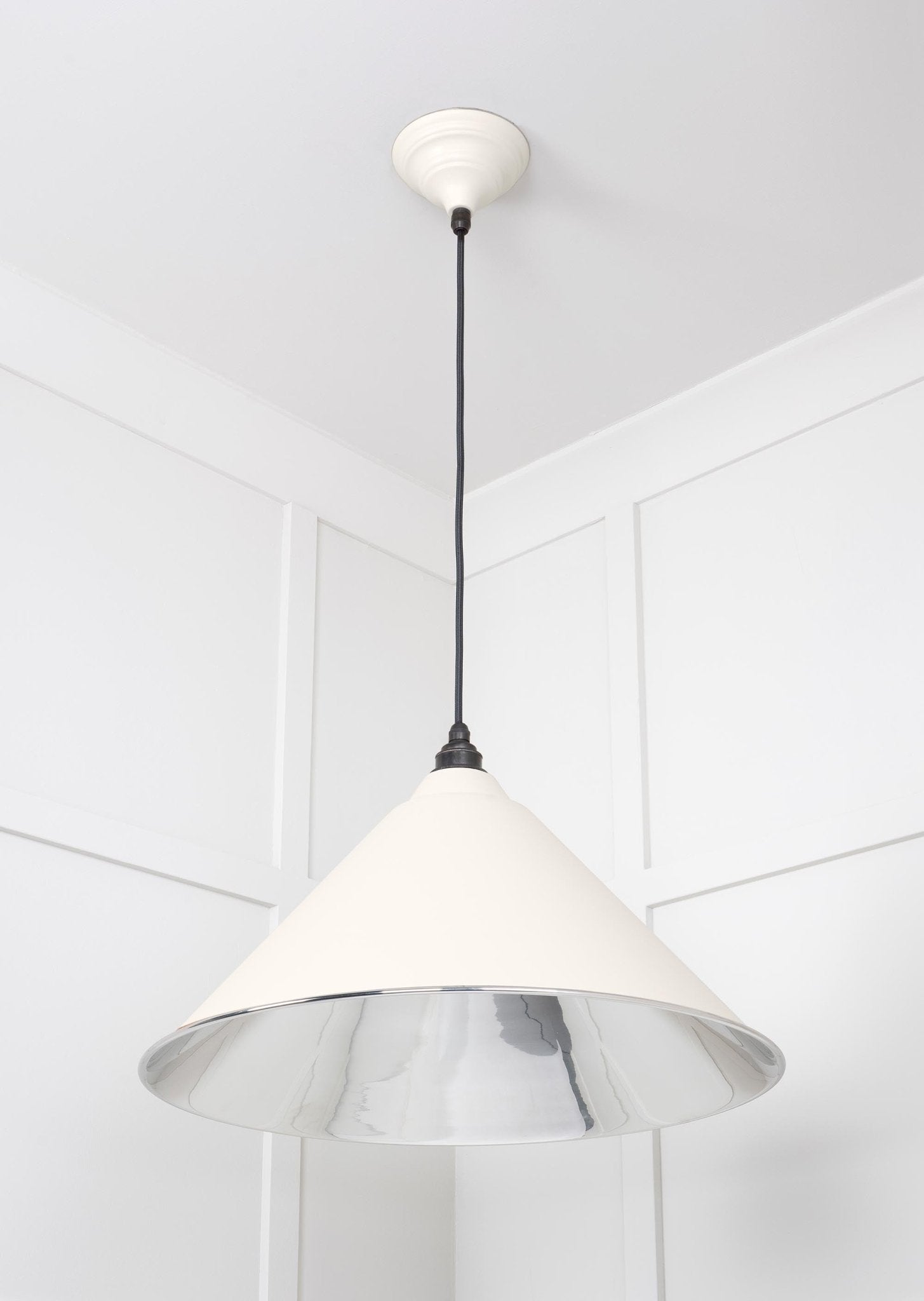 Smooth Nickel Hockley Pendant | Teasel - From The Anvil - EB London