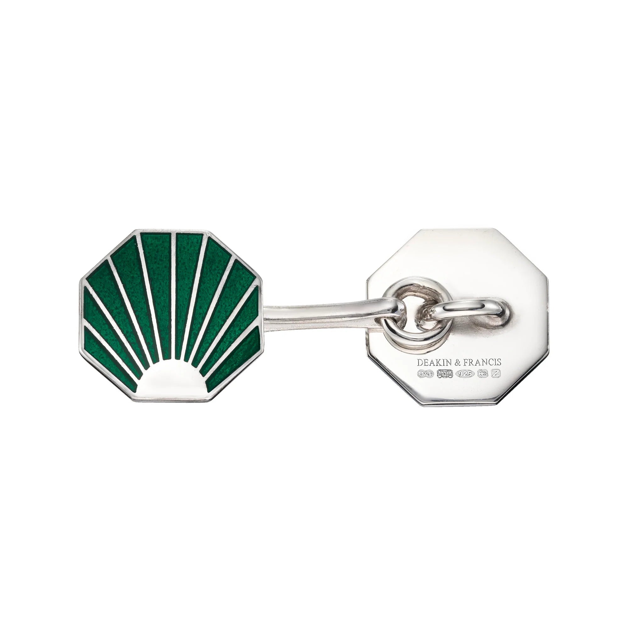Sterling Silver Art Deco Green Sunburst Cufflinks – Deakin & Francis - EB London