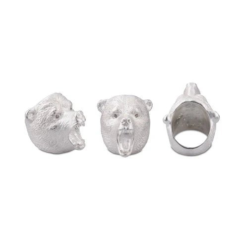 Sterling Silver Brave Bear Ring – Deakin & Francis - EB London