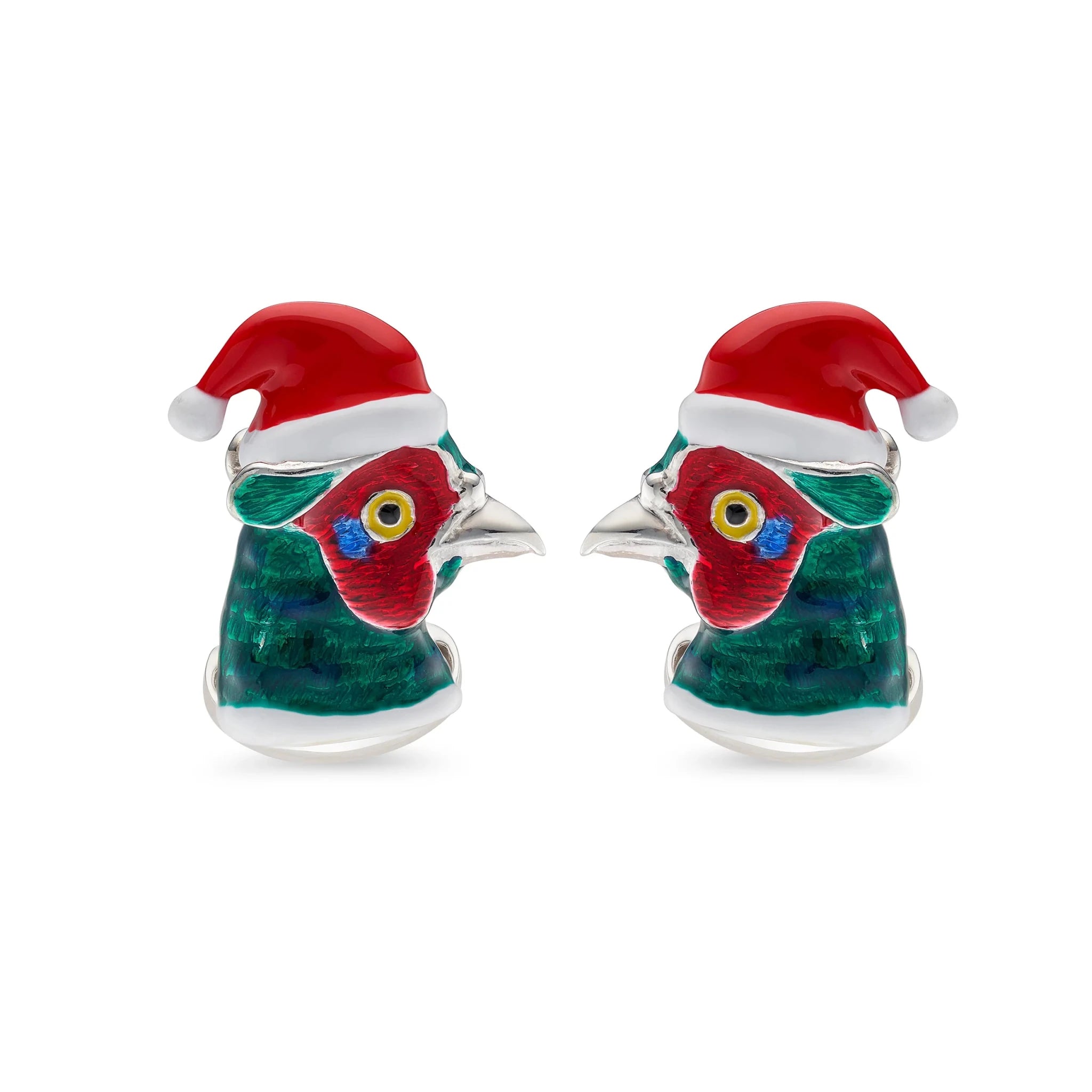 Sterling Silver Christmas Pheasant Cufflinks – Deakin & Francis - EB London