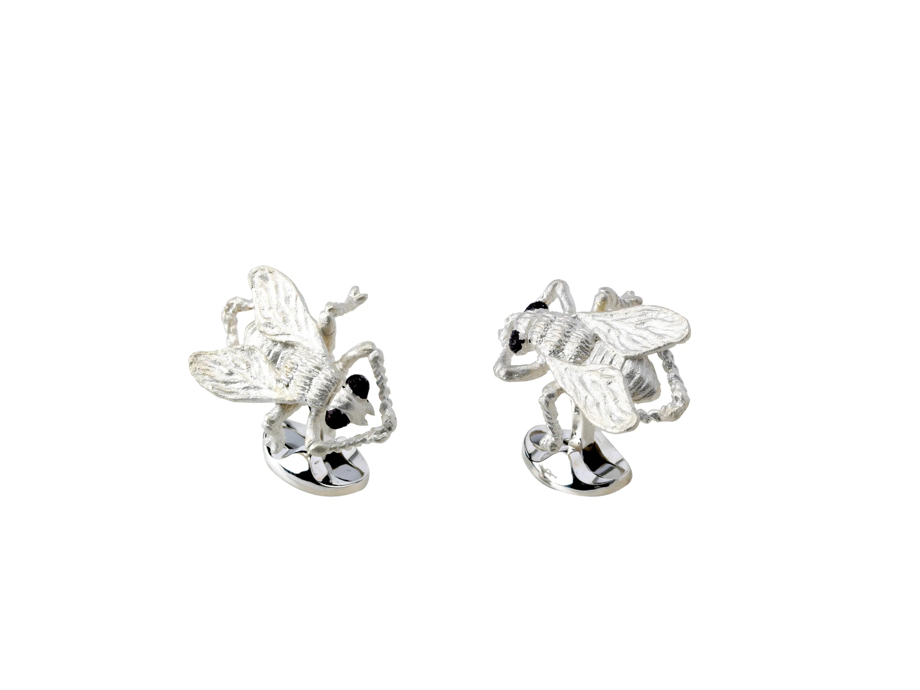 Fly Cufflinks with Enamel Eyes - Deakin & Francis | EB London