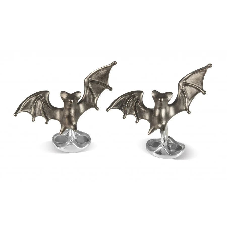 Sterling Silver ‘Frightful’ Bat Cufflinks - Deakin & Francis | EB London