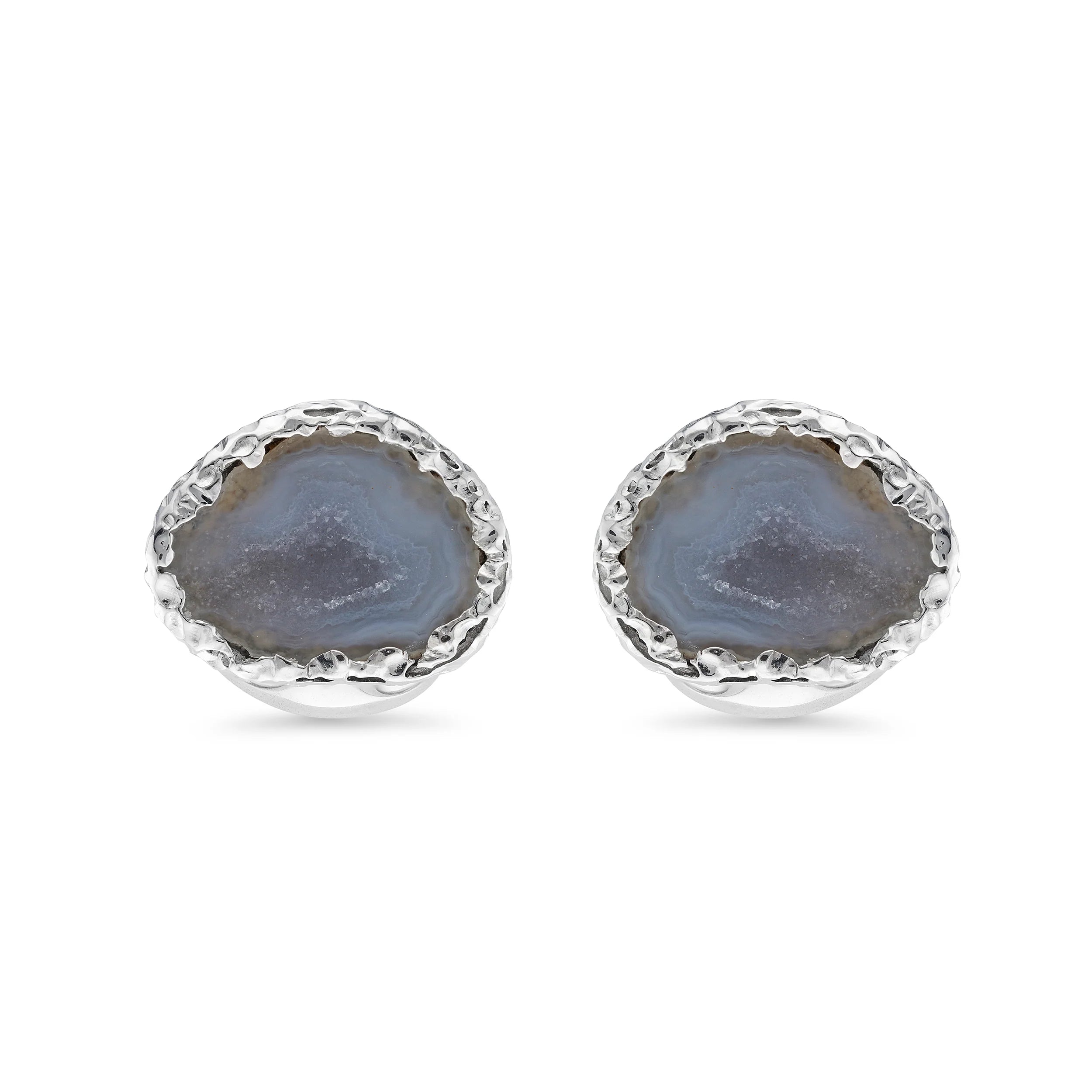 Sterling Silver Geode Cufflinks – Deakin & Francis - EB London
