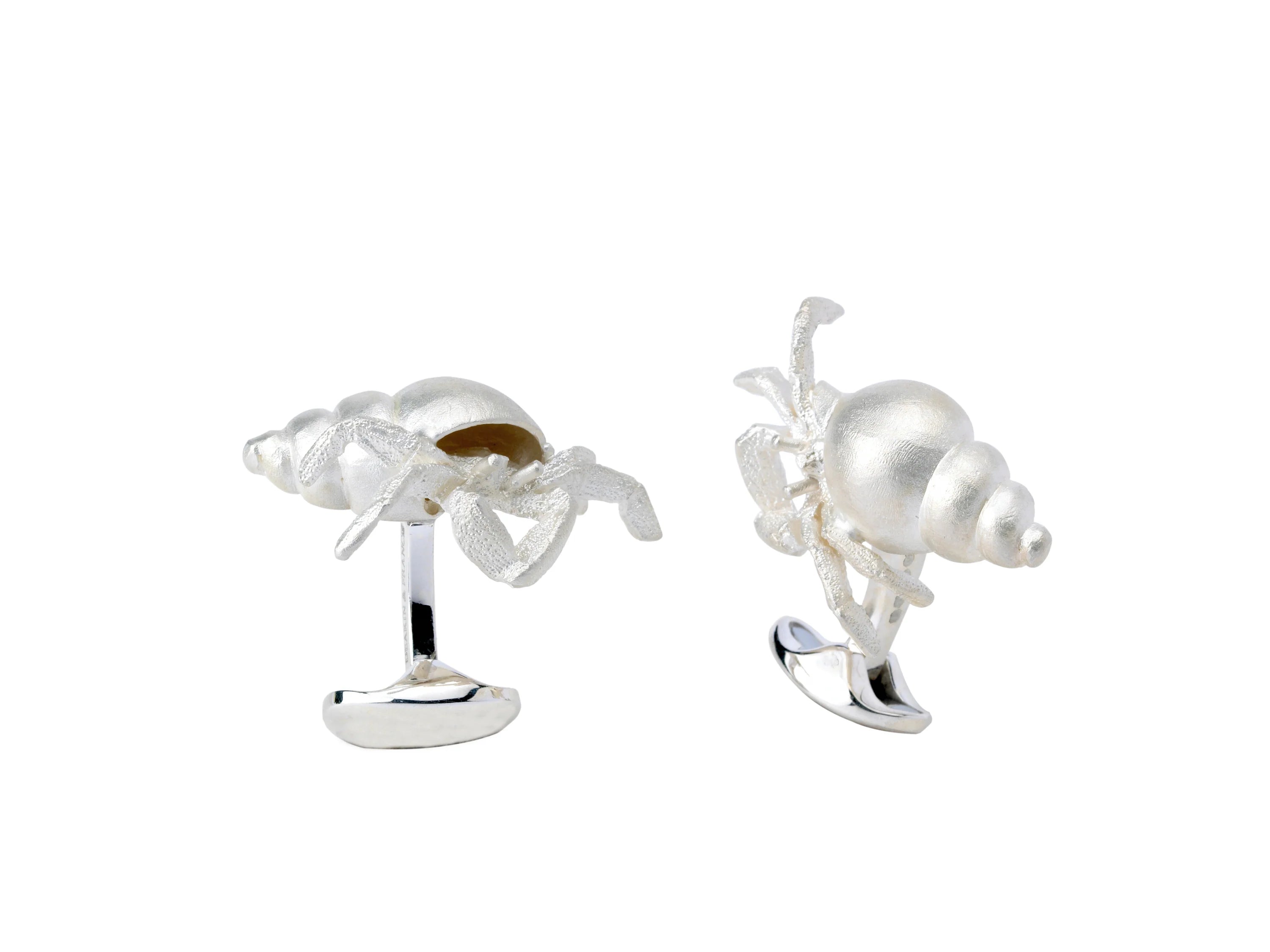 Silver Hermit Crab Cufflinks - Deakin & Francis | EB London
