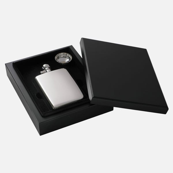 Sterling Silver Hip Flask In Presentation Case - Carrs Silver - EB London