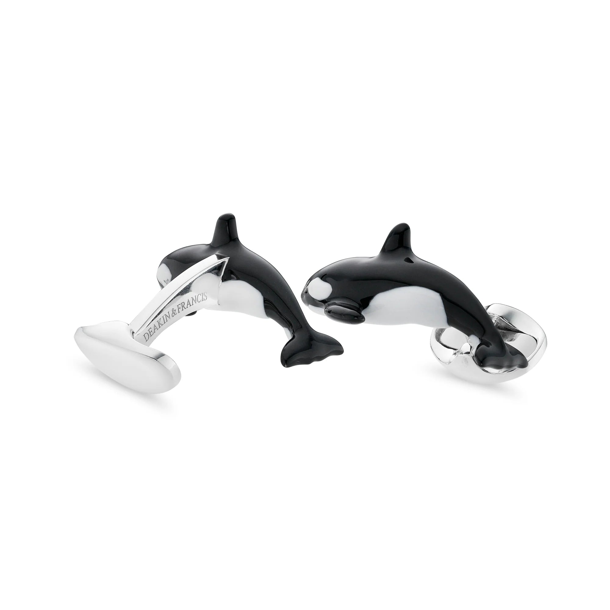 Silver Killer Whale Cufflinks – Deakin & Francis - EB London