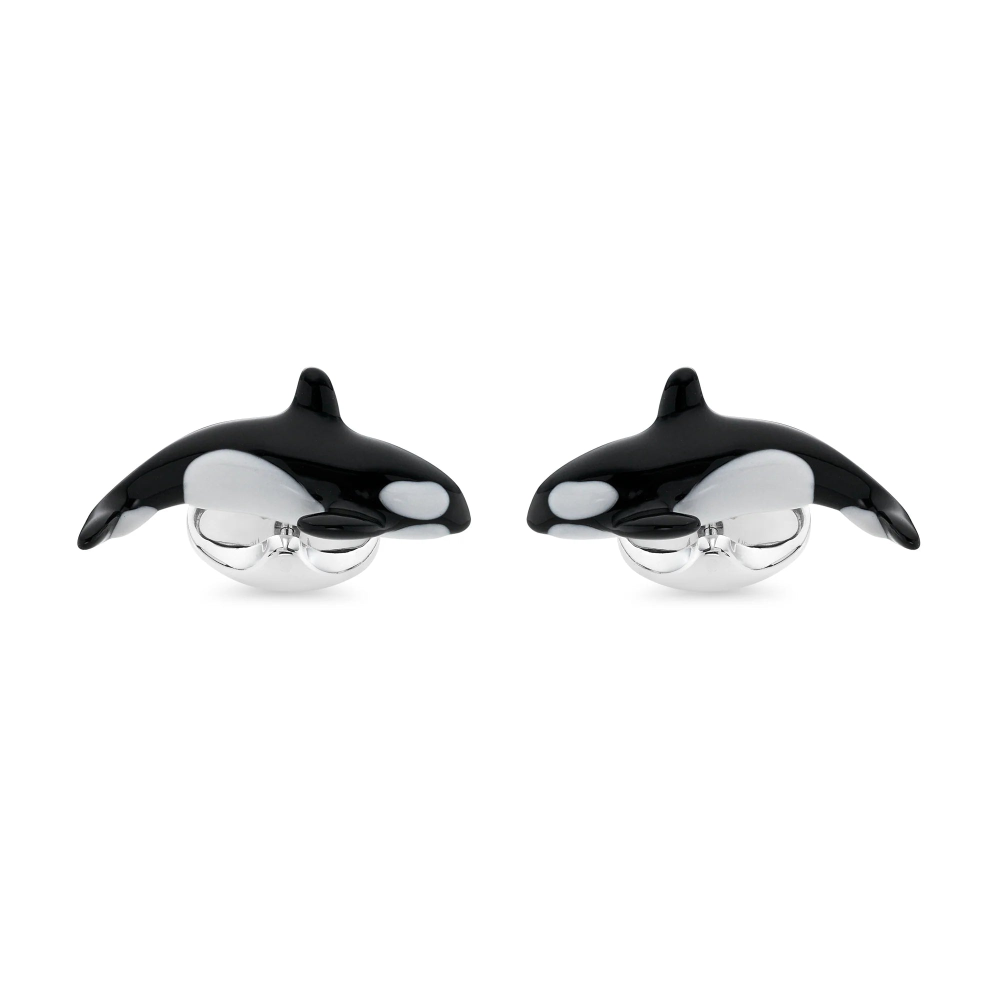 Sterling Silver Killer Whale Cufflinks – Deakin & Francis - EB London