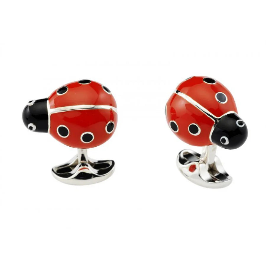 Luxury Sterling Silver Lady Bird Cufflinks - Deakin & Francis | EB London