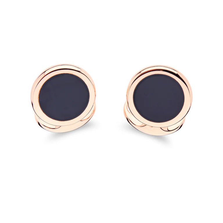 Sterling Silver Onyx Inlay Dress Set in Rose Gold – Deakin & Francis - EB London