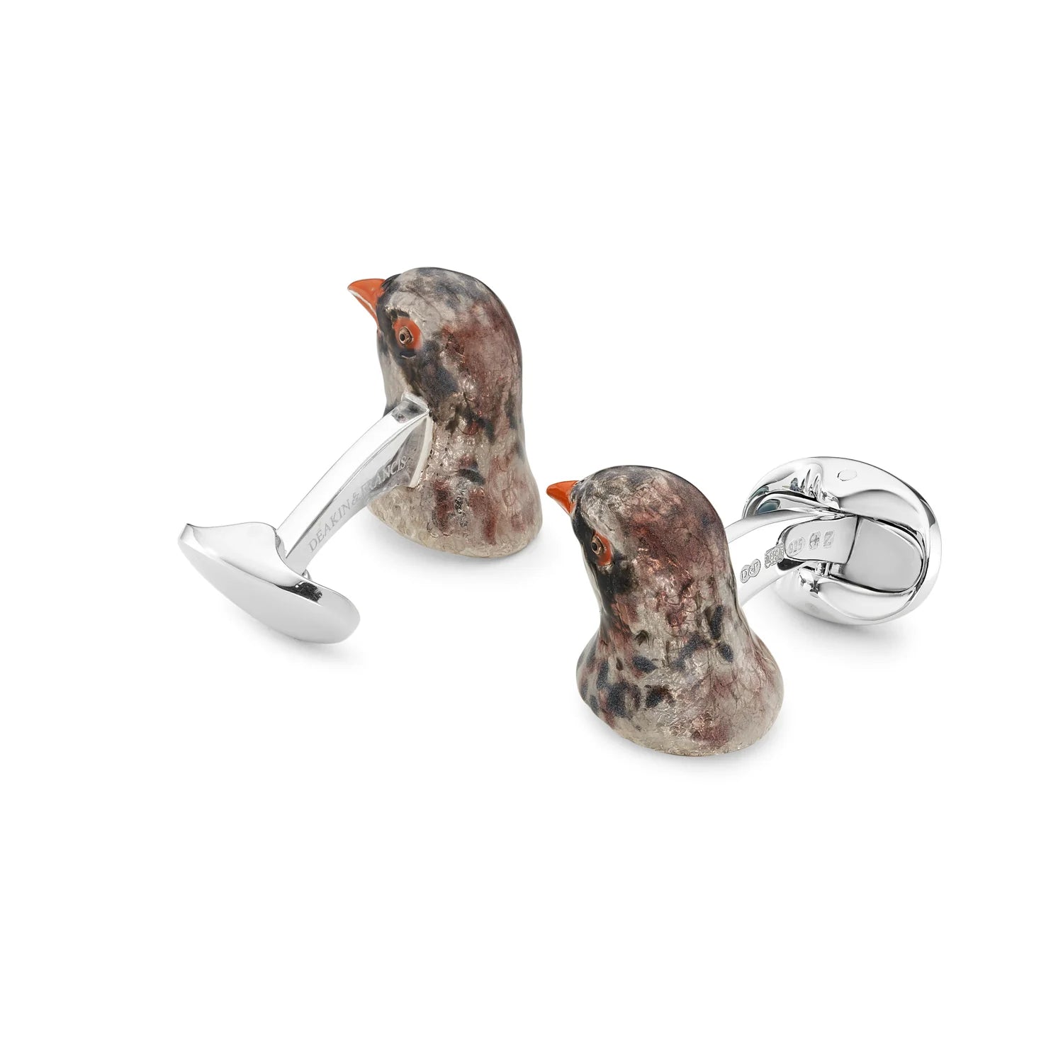Silver Partridge Head Cufflinks – Deakin & Francis - EB London