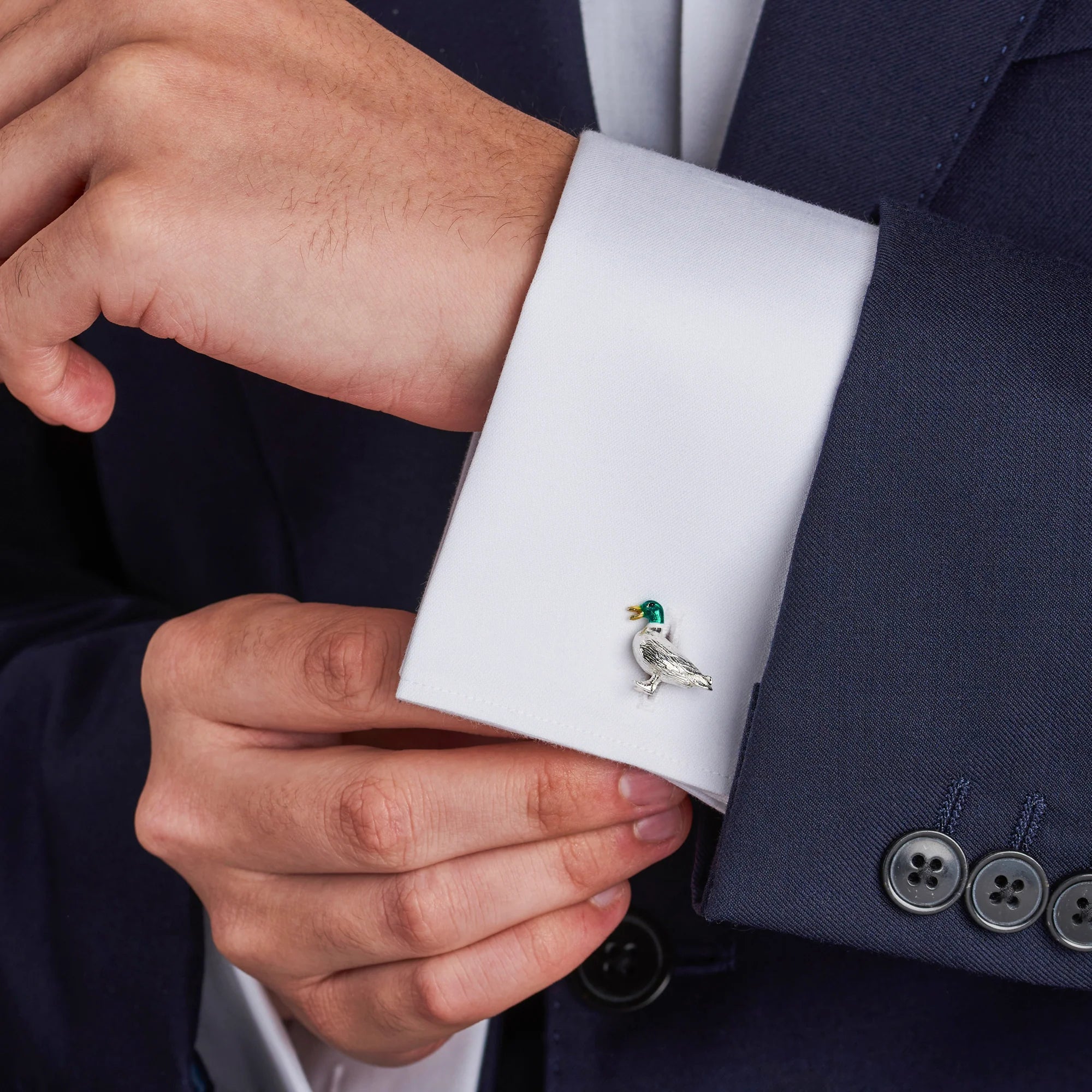 Sterling Silver Pheasant and Duck Game Bird Cufflinks – Deakin & Francis - EB London