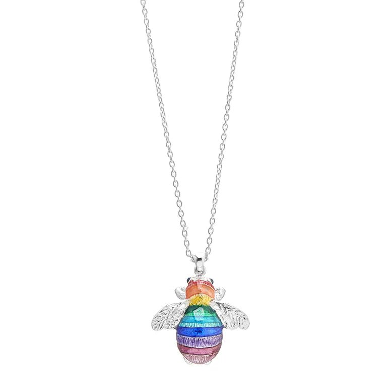 Sterling Silver Rainbow Bumble Bee Pendant – Deakin & Francis - EB London