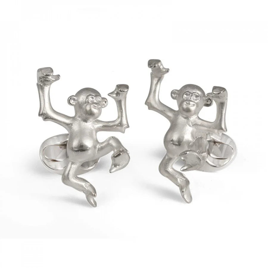 Sterling Silver Dancing Monkey Tom Cufflinks – Deakin & Francis
