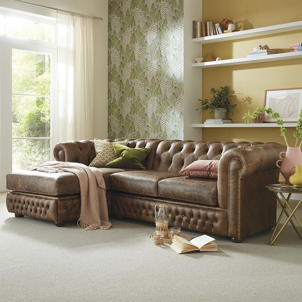 The Saxon Heritage Knightsbridge Chaise Sofa | Hand - Burnished British Design - EB London