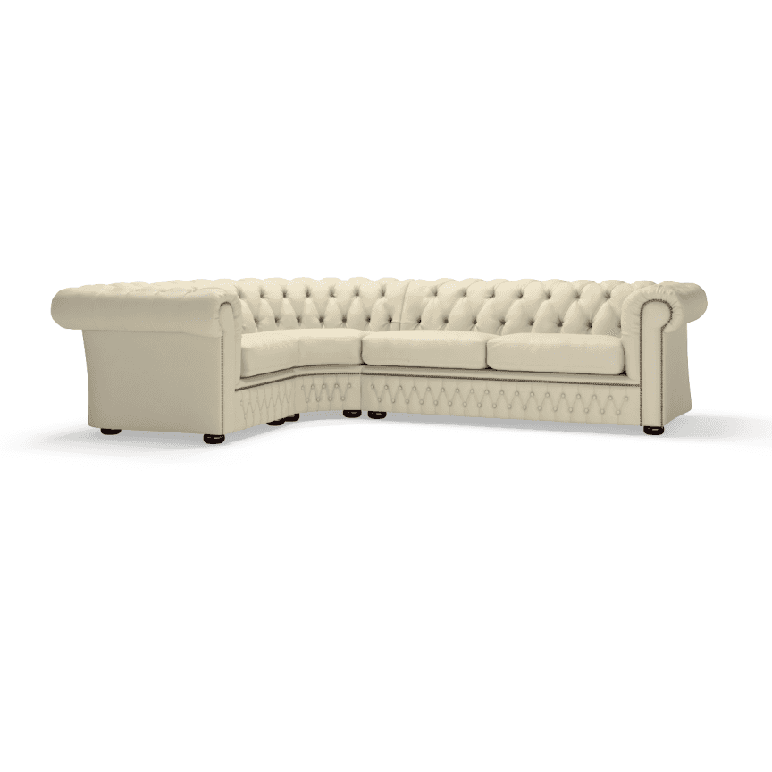 The Saxon Heritage Knightsbridge Sectional Sofa Corner Unit 1x3 | Hand - Burnished British Upholstery - EB London
