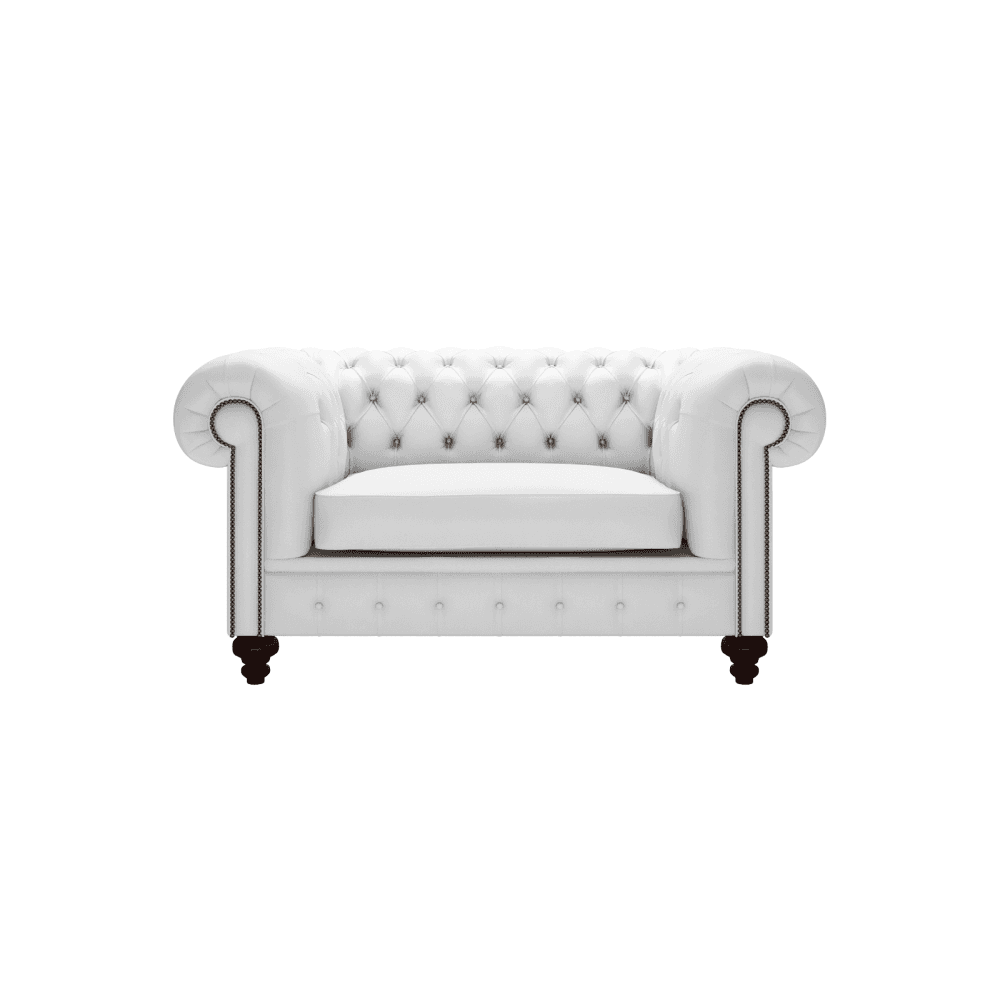 The Saxon Heritage Regent 1.5 Seater Sofa | Hand - Burnished Leather Chesterfield - EB London