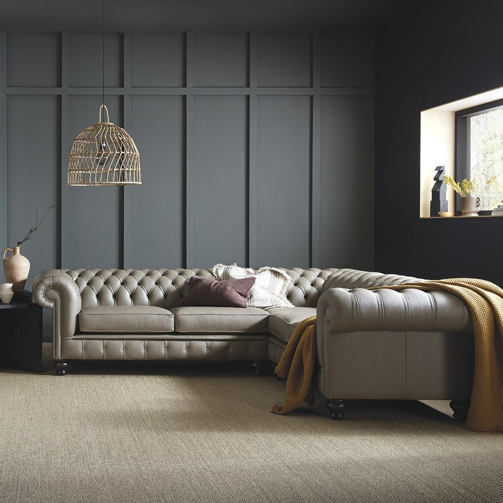 The Saxon Heritage Regent Sectional Sofa Corner Unit 2x1 | Hand - Burnished Leather Chesterfield - EB London
