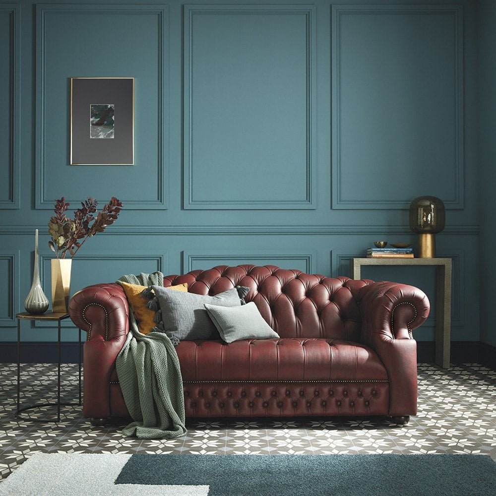 The Saxon Heritage Sandringham 3 Seater Sofa | Hand - Burnished British Design - EB London