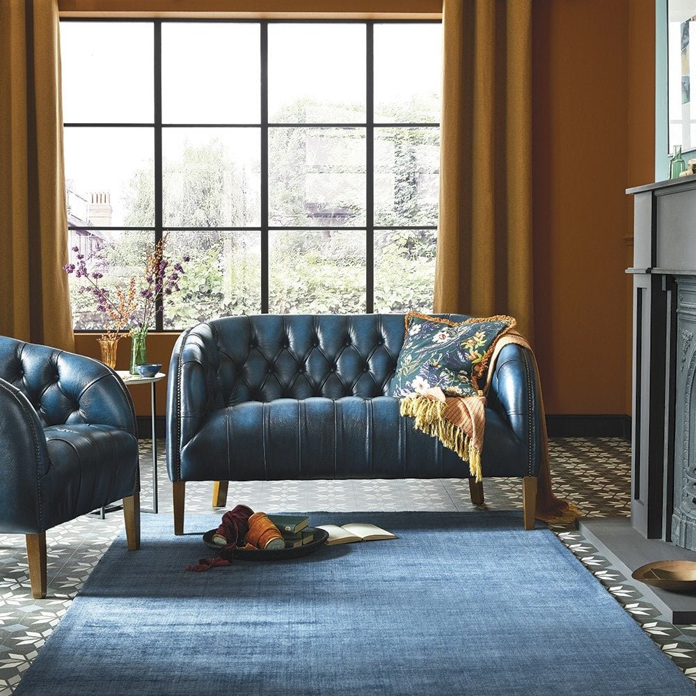 The Saxon Premium Burlington 2 Seater Sofa | Hand - Burnished British Upholstery - EB London