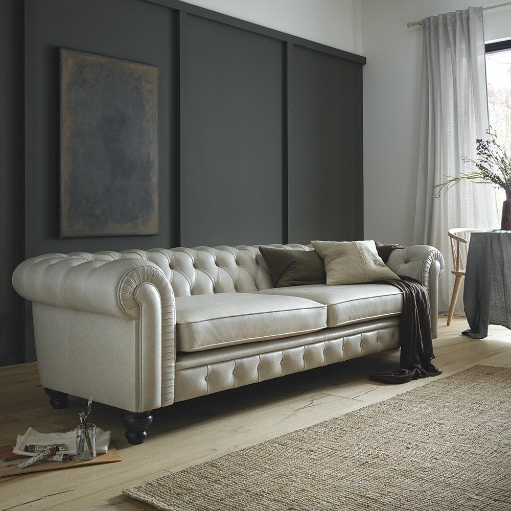 The Saxon Premium Stamford 3 Seater Sofa | Handcrafted British Upholstered Sofa - EB London