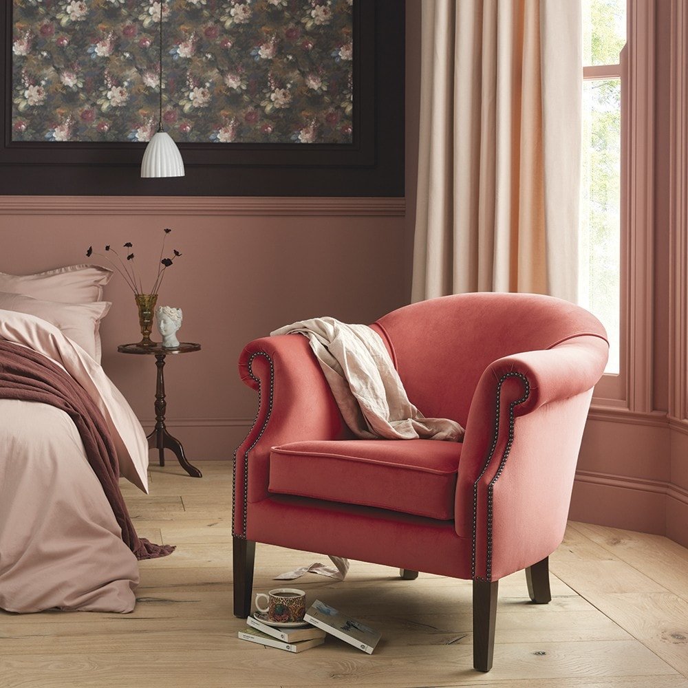 The Saxon Shelly Tub Chair | Handcrafted British Upholstered Accent Chair - EB London