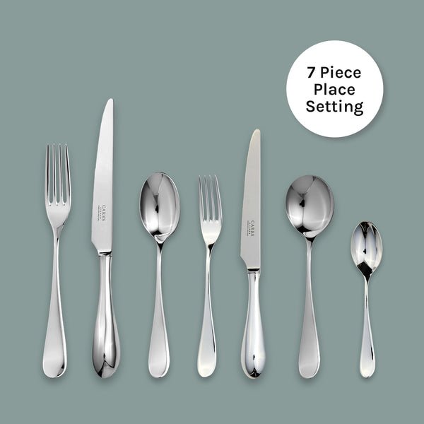 Vision Cutlery 7 Piece Place Setting - Carrs Silver - EB London