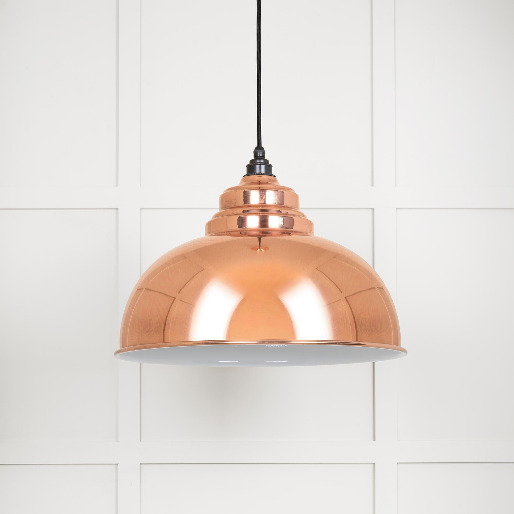 White Gloss Harborne Pendant | Bare - From The Anvil - EB London