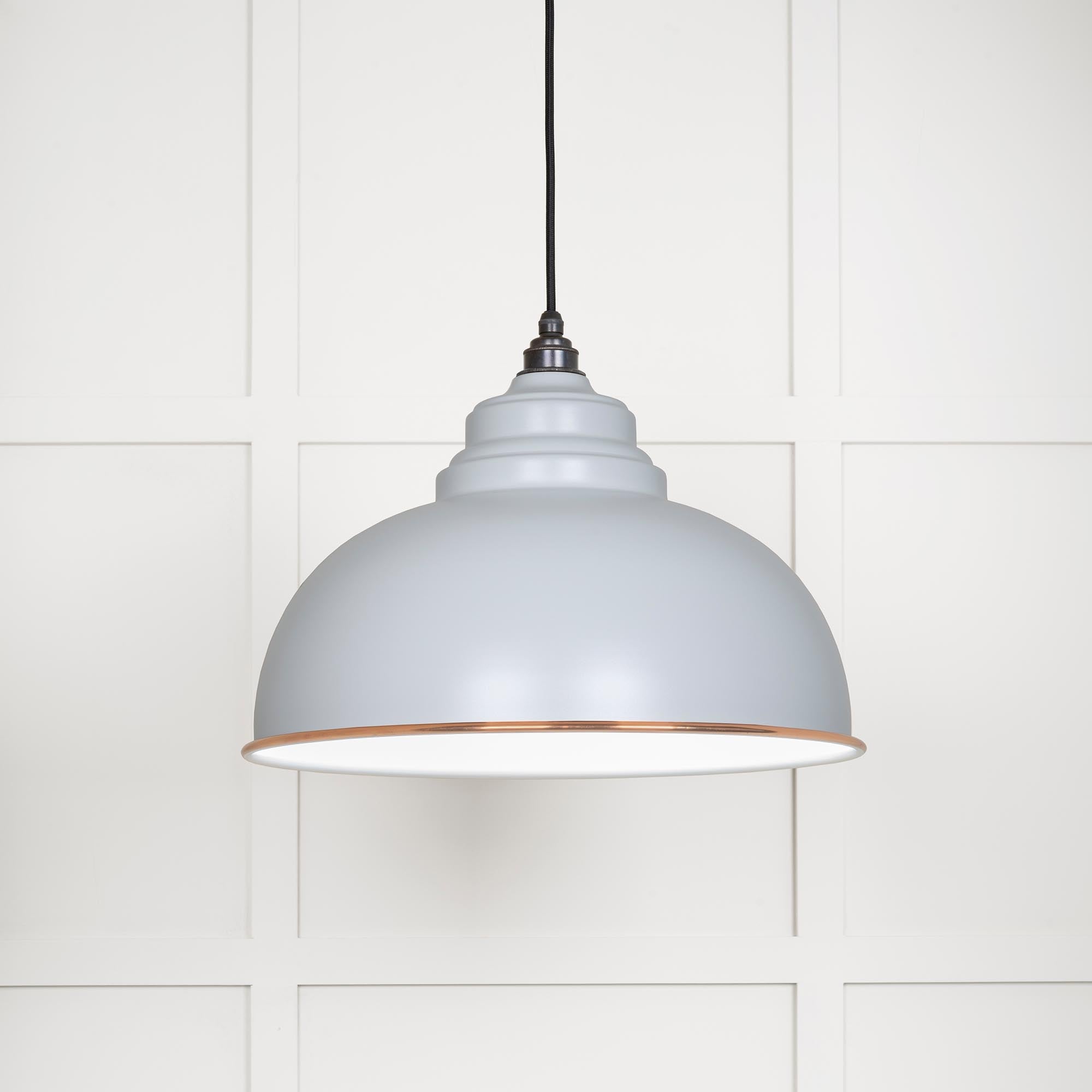 White Gloss Harborne Pendant | Birch - From The Anvil - EB London