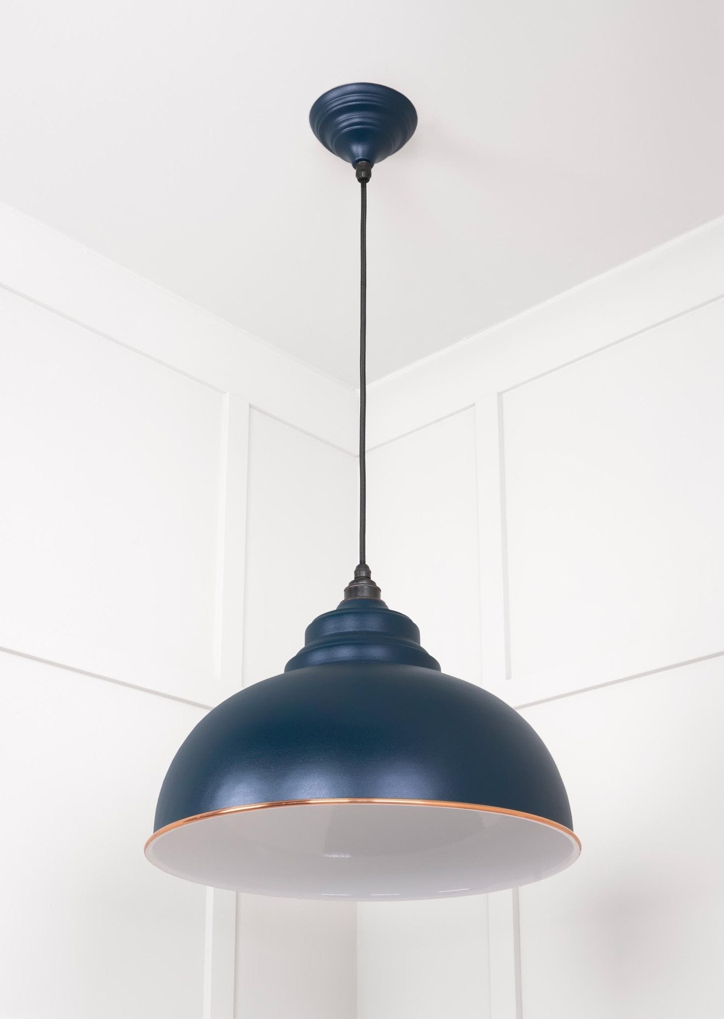White Gloss Harborne Pendant | Dusk - From The Anvil - EB London