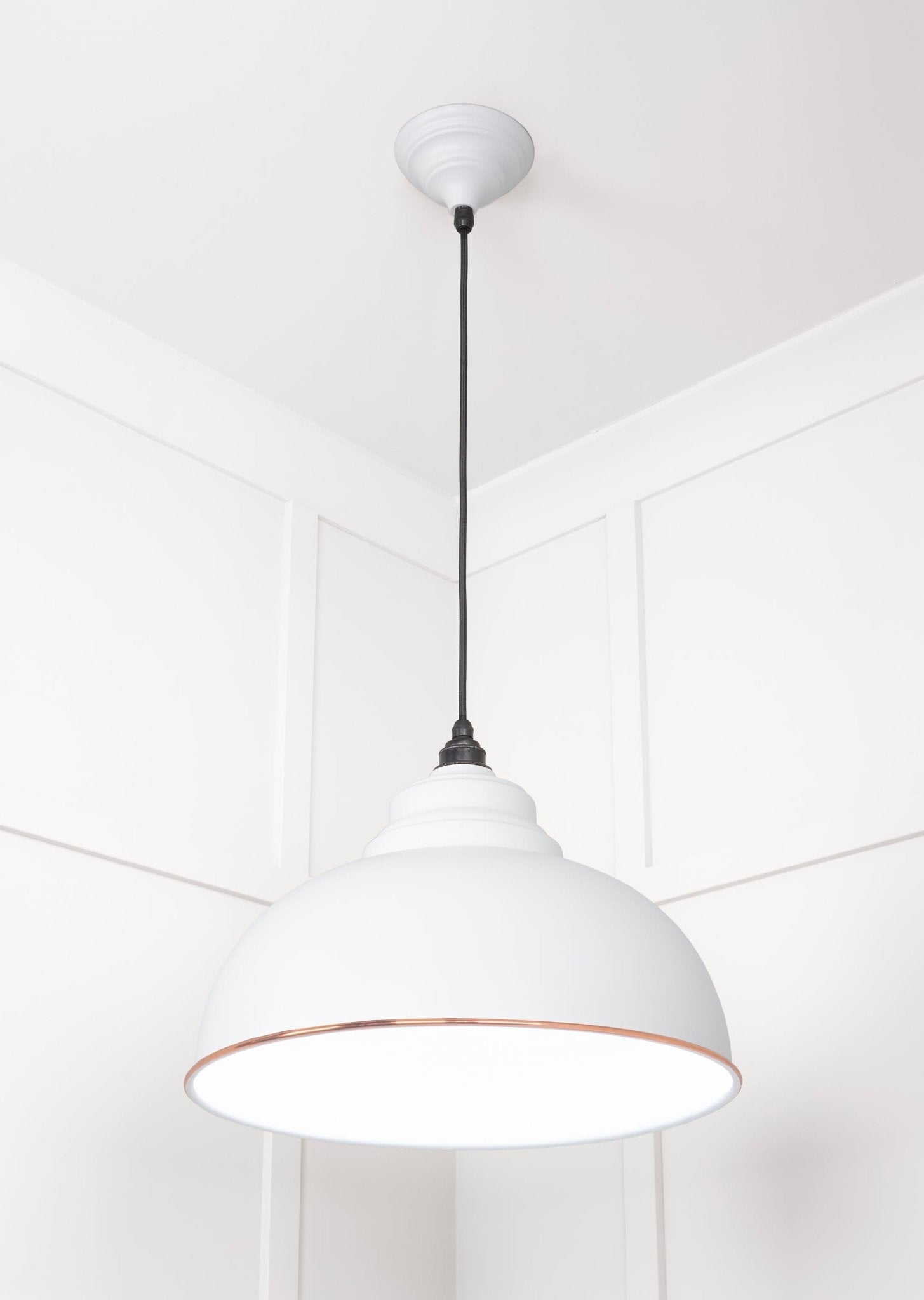 White Gloss Harborne Pendant | Flock - From The Anvil - EB London