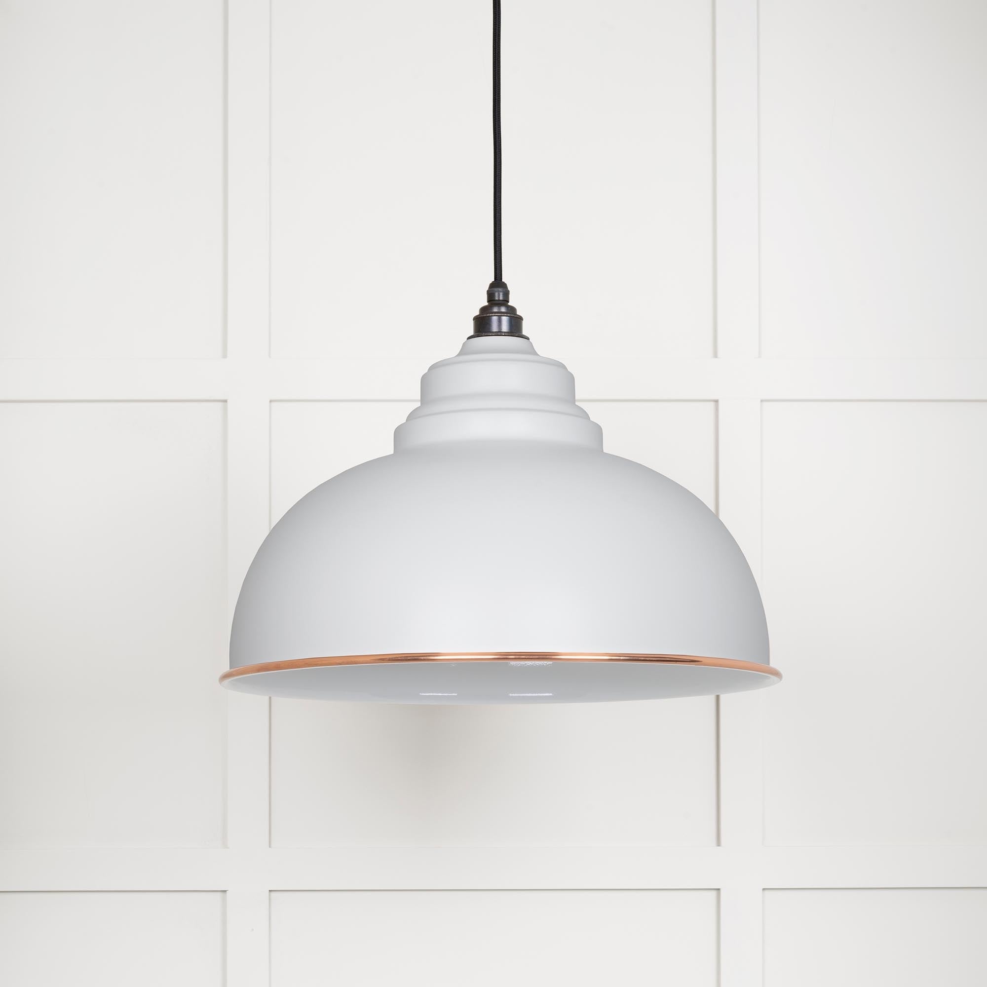 White Gloss Harborne Pendant | Flock - From The Anvil - EB London