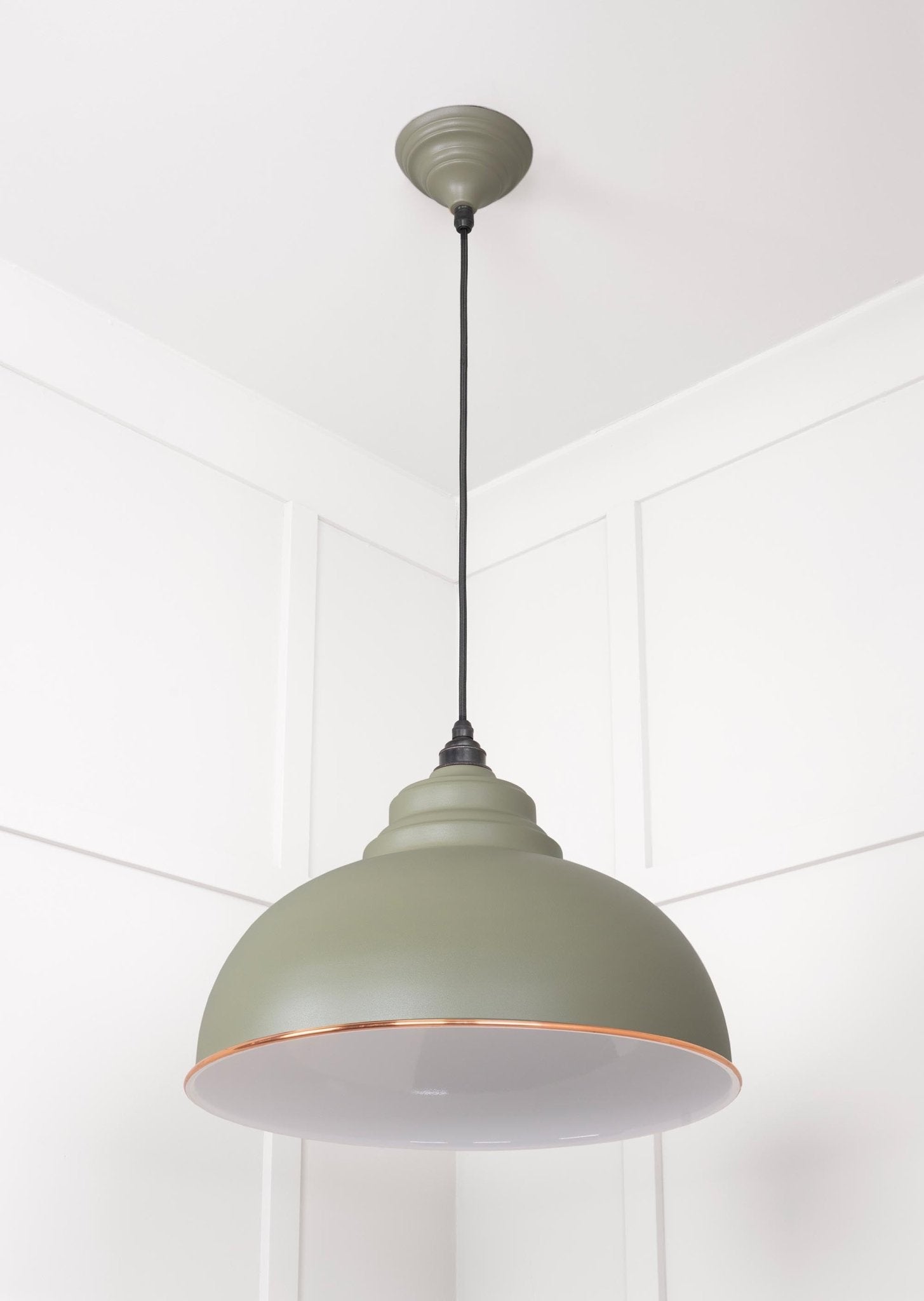 White Gloss Harborne Pendant | Tump - From The Anvil - EB London