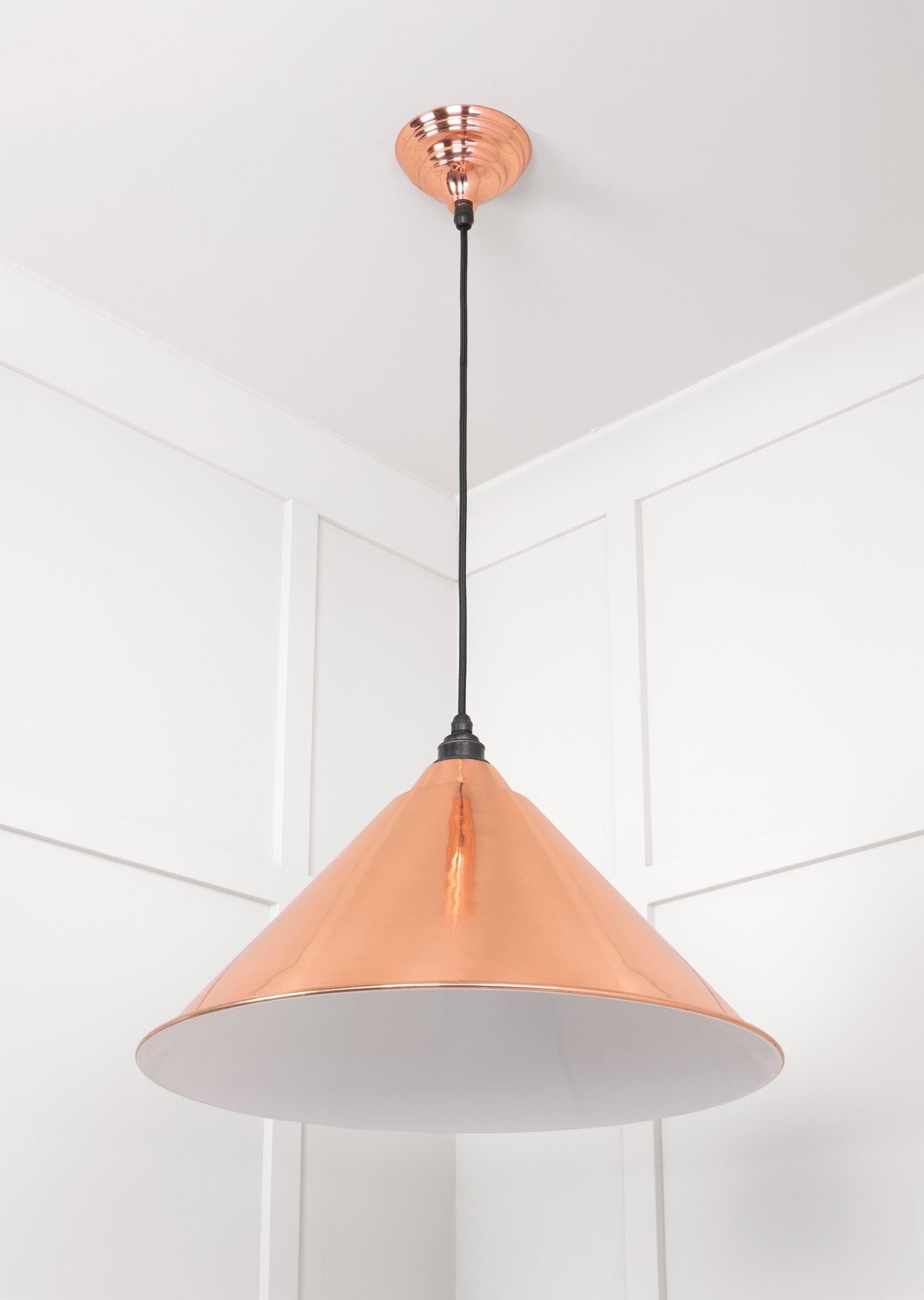 White Gloss Hockley Pendant | Accent Bare - From The Anvil - EB London