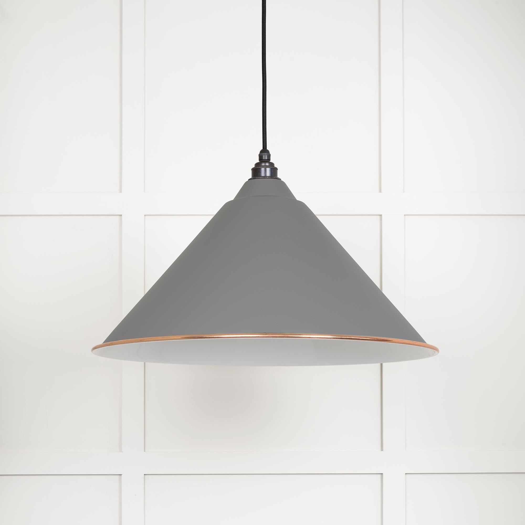 White Gloss Hockley Pendant | Accent Bluff - From The Anvil - EB London