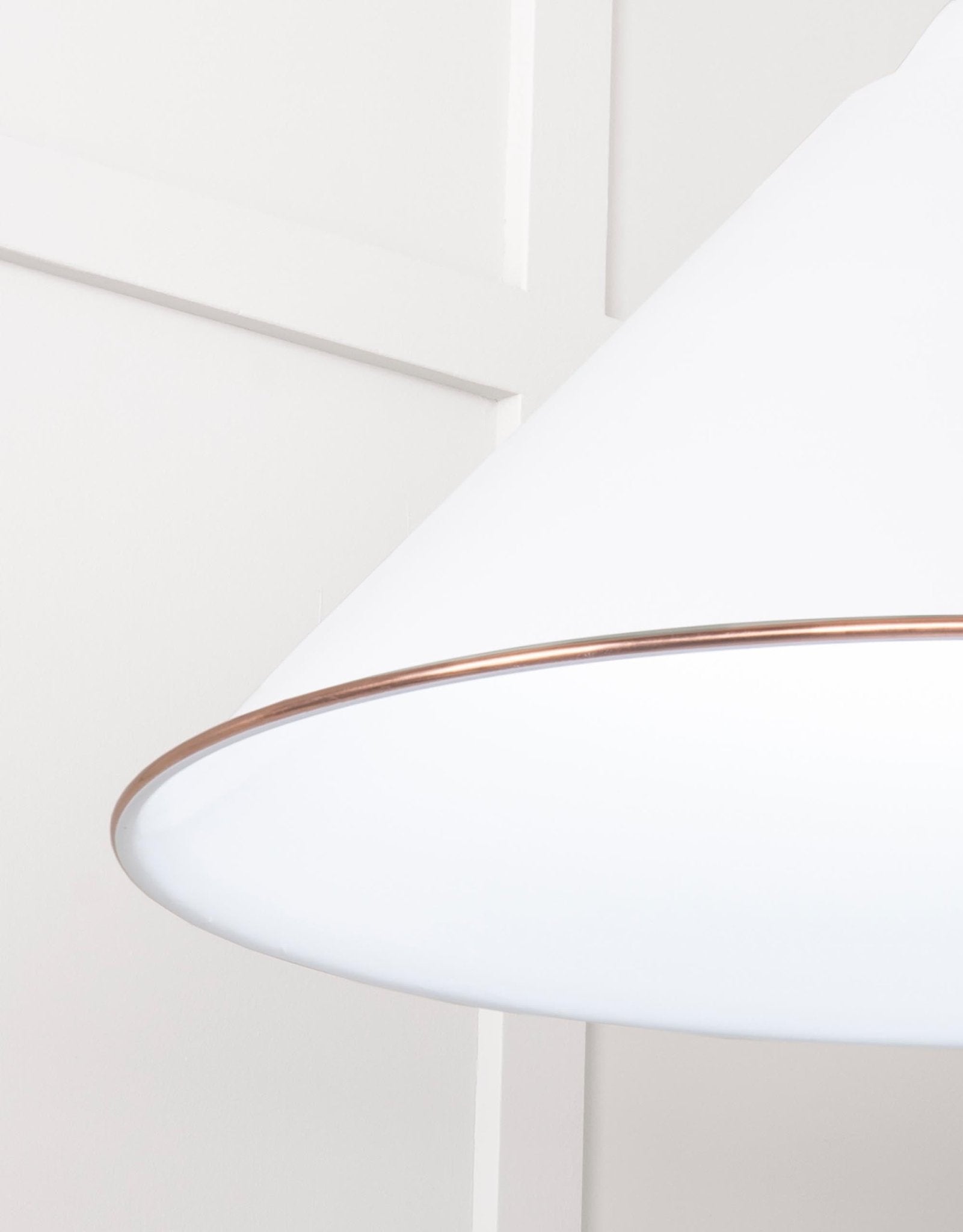 White Gloss Hockley Pendant | Accent Flock - From The Anvil - EB London