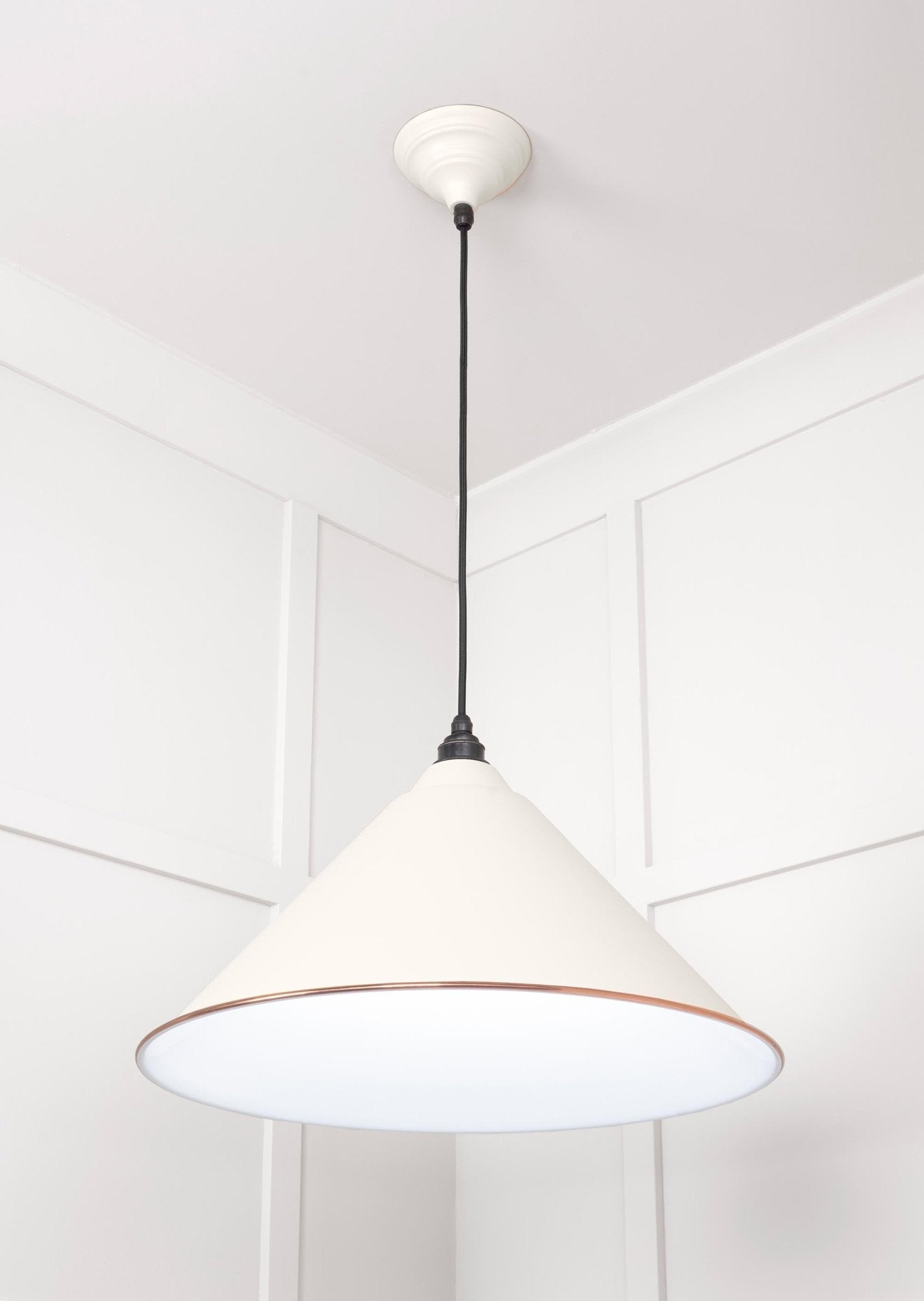 White Gloss Hockley Pendant | Accent Teasel - From The Anvil - EB London