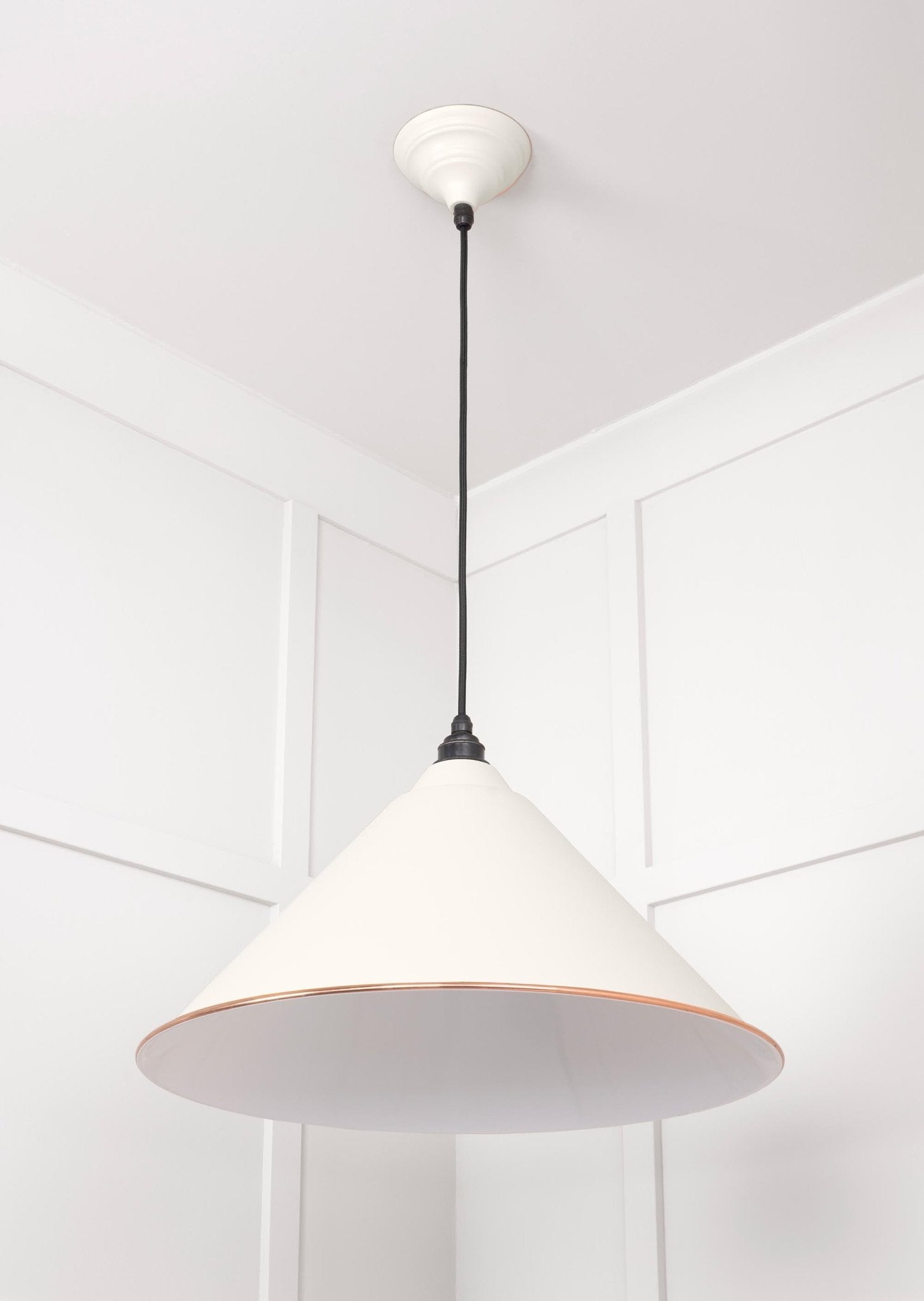 White Gloss Hockley Pendant | Accent Teasel - From The Anvil - EB London