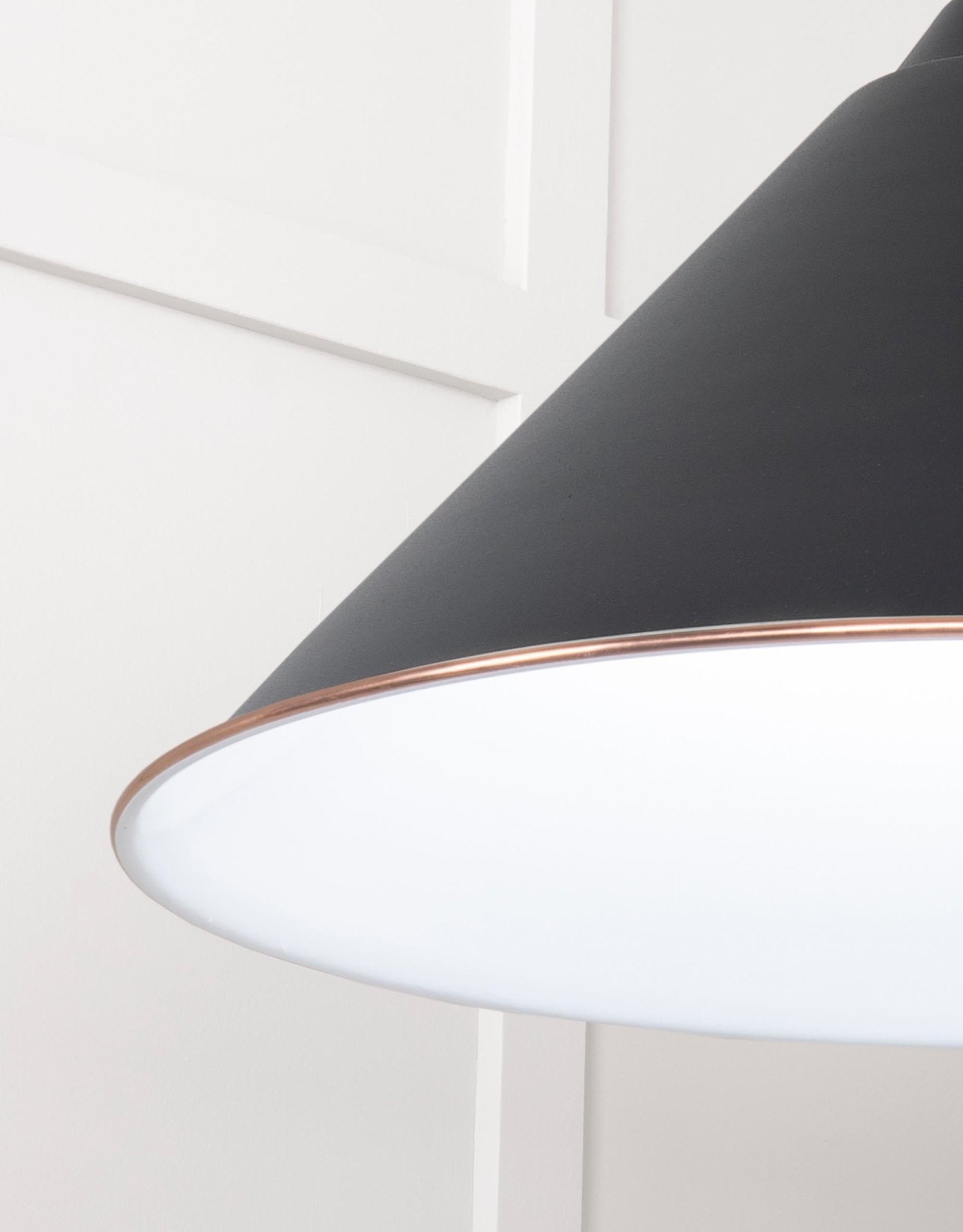 White Gloss Hockley Pendant | Elan Black - From The Anvil - EB London