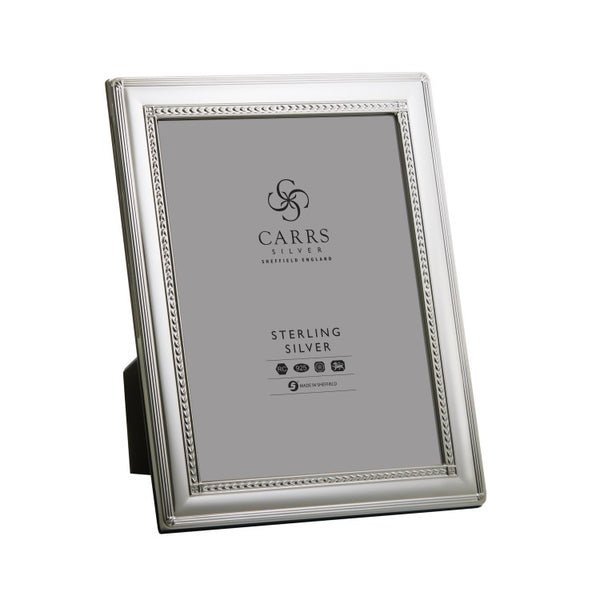 With Love Sterling Silver Photo Frame With Wood Back - Carrs Silver - EB London