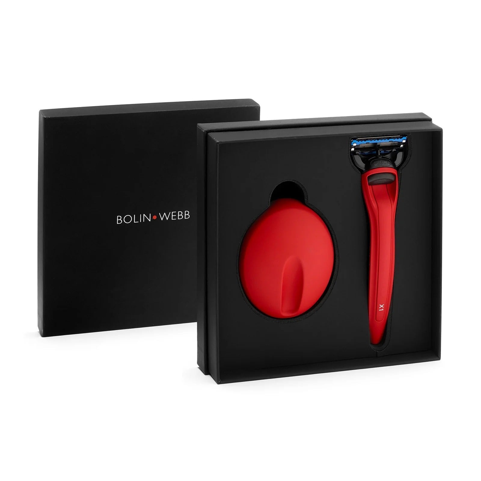 X1 Cooper Red Shaving Kit( Gillette Fusion5 Razor) - Bolin Webb - EB London