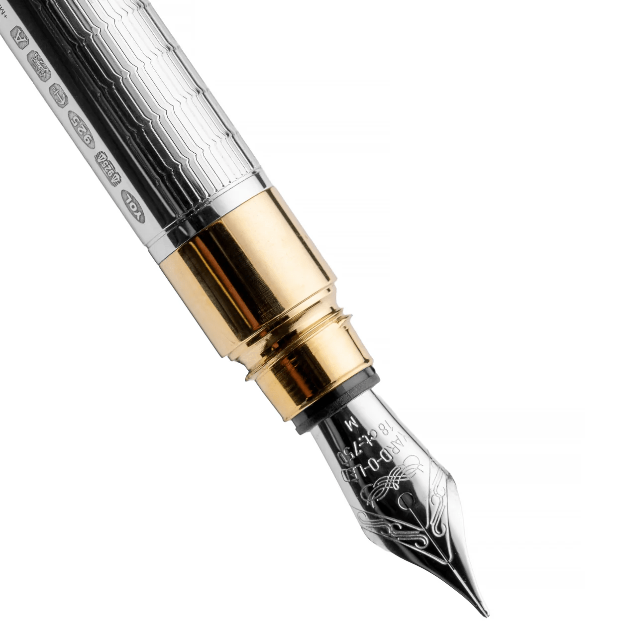 Yard - O - Led - Pocket Honeycomb Sterling Silver Fountain Pen - EB London
