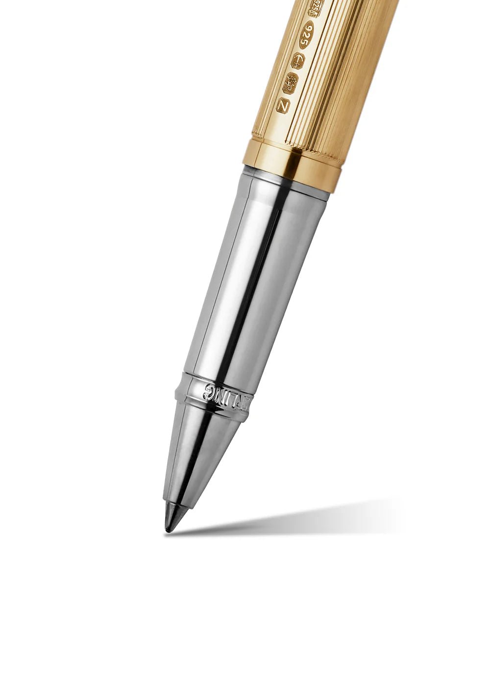 Yard-O-Led - The Pinstripe 72 Gold Vermeil Standard Rollerball - EB London