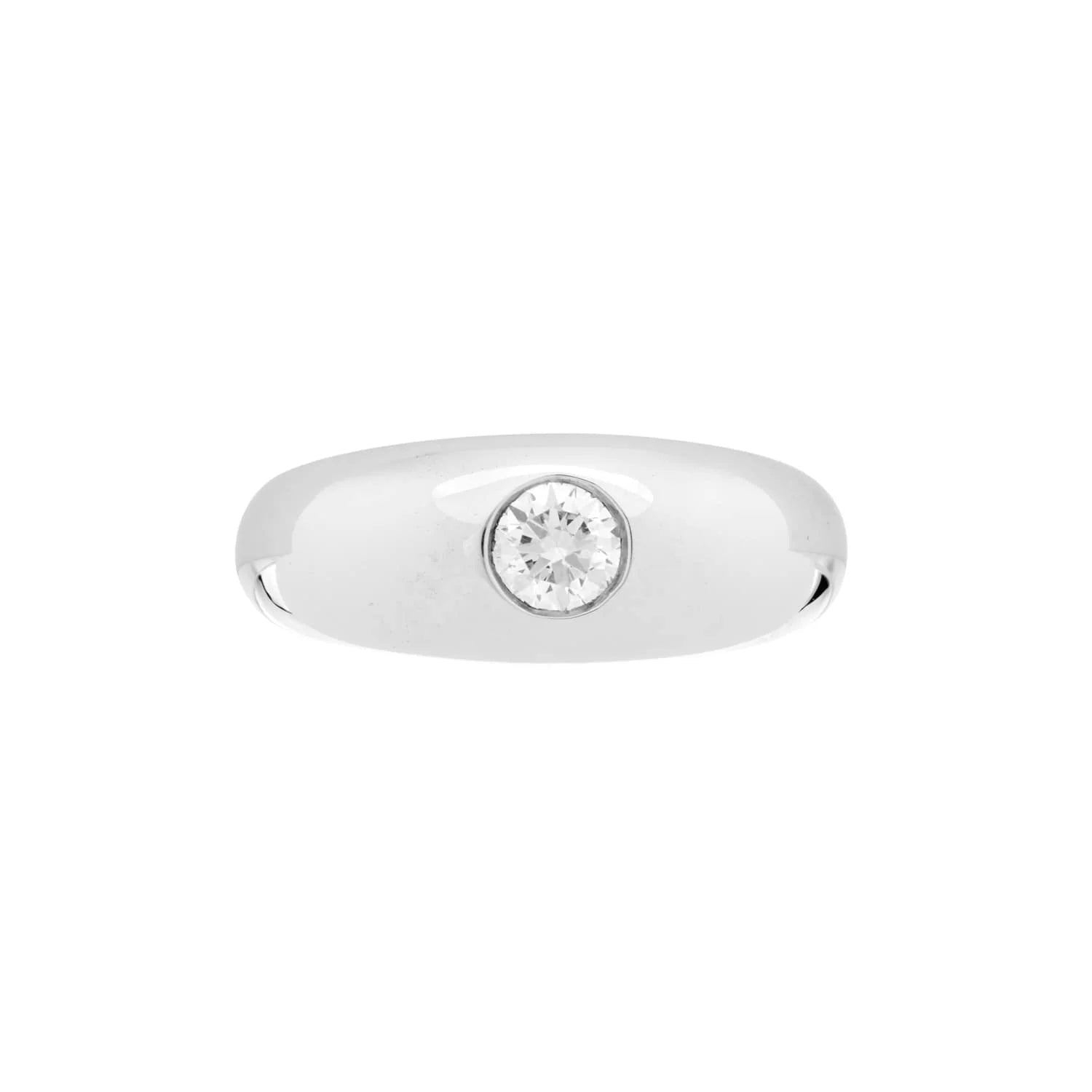 18ct White Gold Gypsy Diamond Ring – Deakin & Francis - EB London