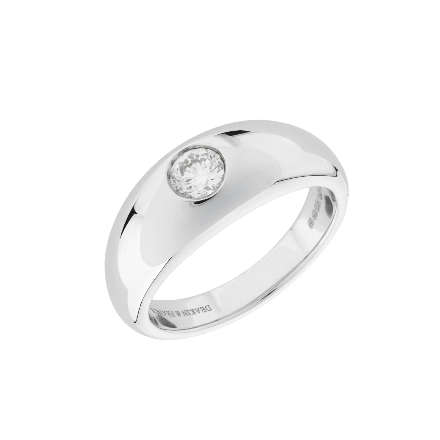 18ct White Gold Gypsy Diamond Ring – Deakin & Francis - EB London