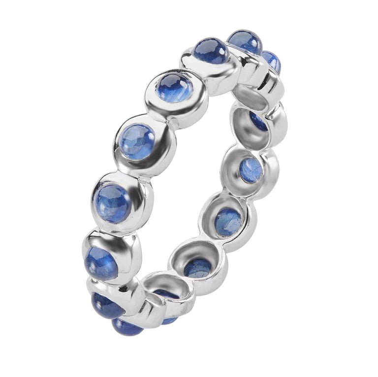 18ct White Gold Sapphire Eternity Ring – Deakin & Francis - EB London