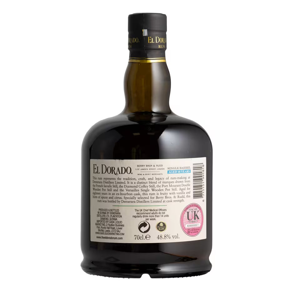 2006 El Dorado 18 Year-Old Rum BB&R Cask - EB London