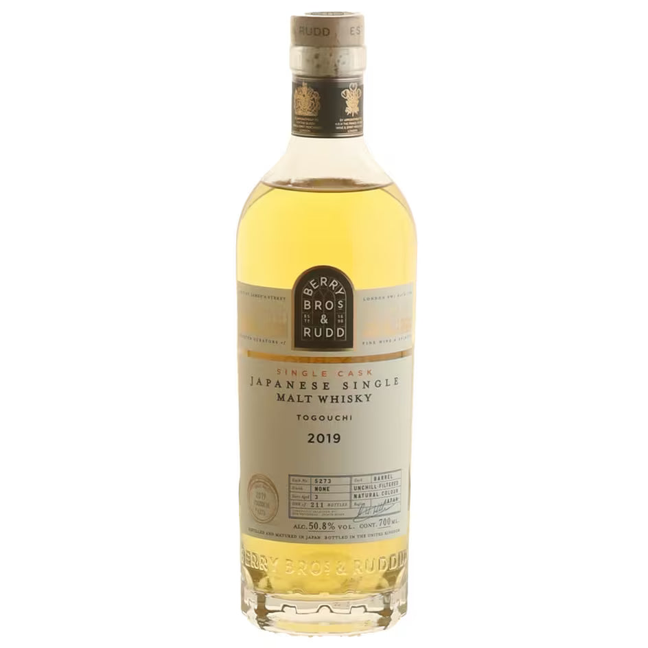 2019 Berry Bros. & Rudd Togouchi Single Malt Japanese Whisky, Cask 5273 - 50.8% ABV - EB London