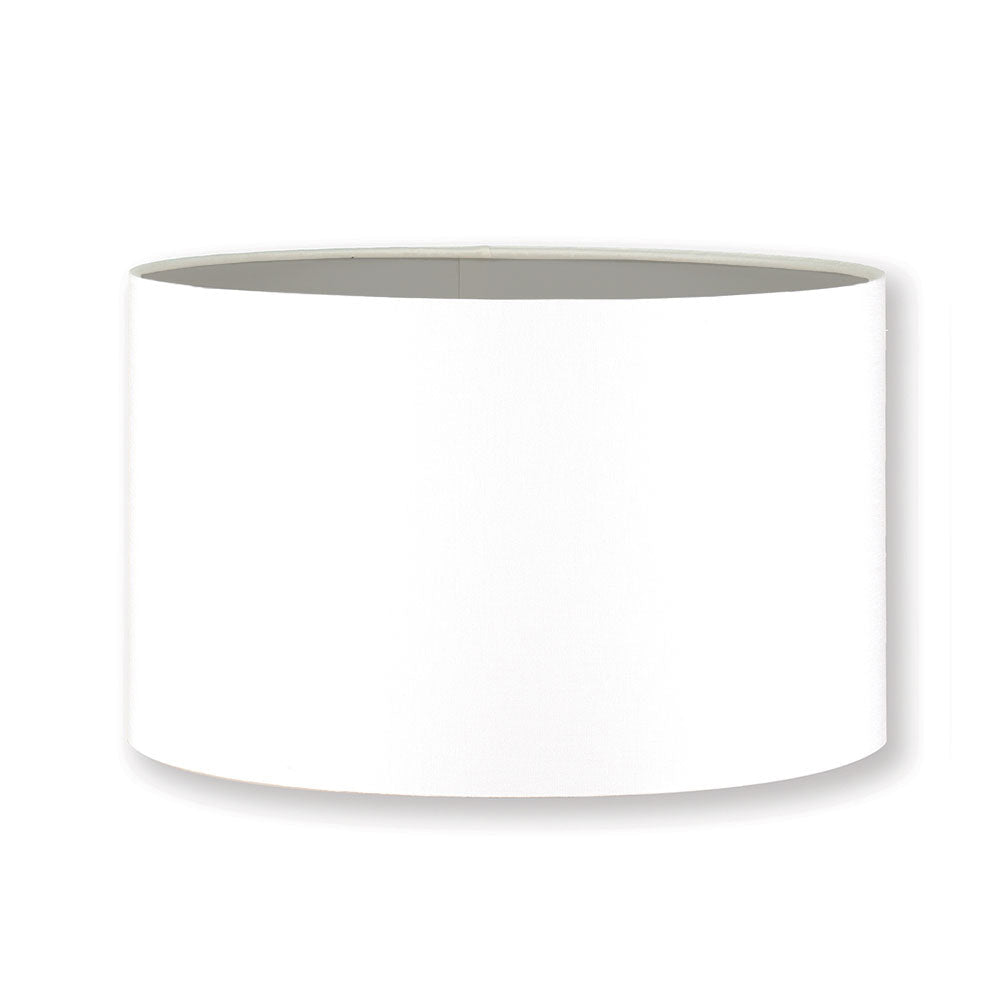 William Yeoward 45cm Drum Lampshade in Linen with Metallic Liner luxury table lamp - EB London product image 1