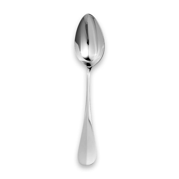 EB London Baguette dessert spoon by Carrs Silver, silver finish with tapered ridge handle, 182mm