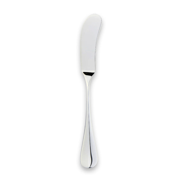 Carrs Silver sterling silver Baguette butter spreader with tapered ridge handle, hallmarked, 15cm